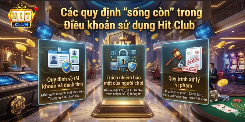 Các quy định "sống còn" trong Điều khoản sử dụng Hit Club