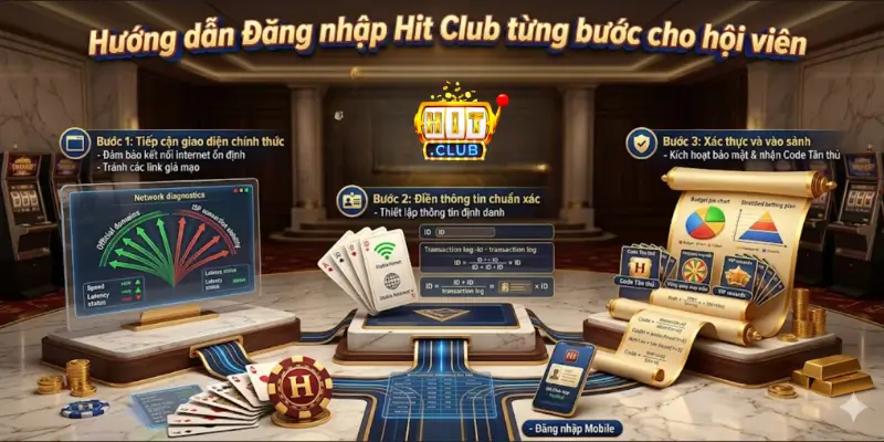 Hướng dẫn Đăng nhập Hit Club từng bước cho hội viên